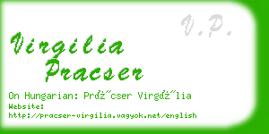 virgilia pracser business card